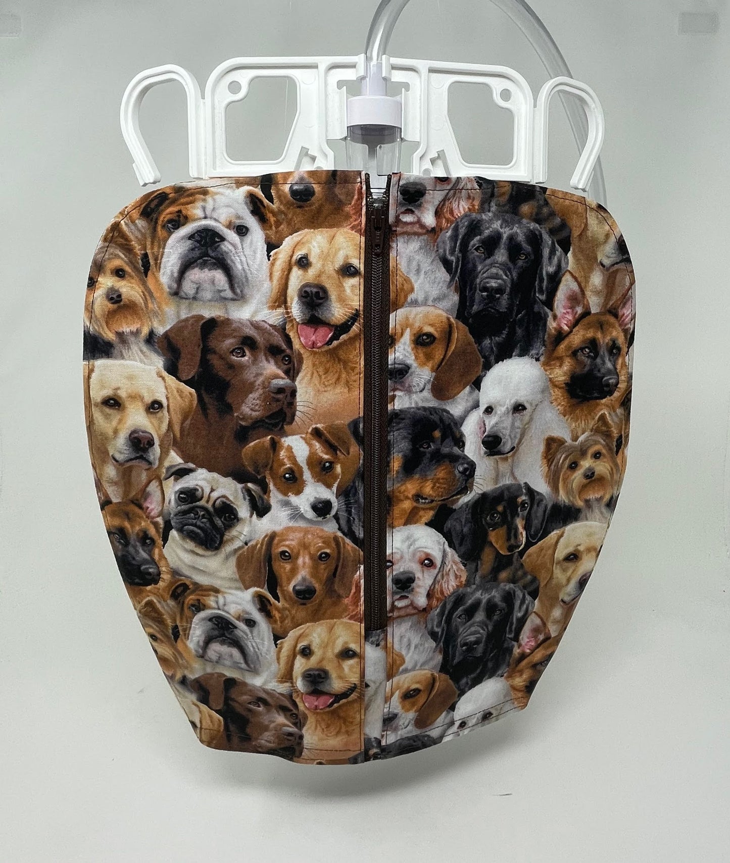 Cotton Dog Print Catheter bag cover