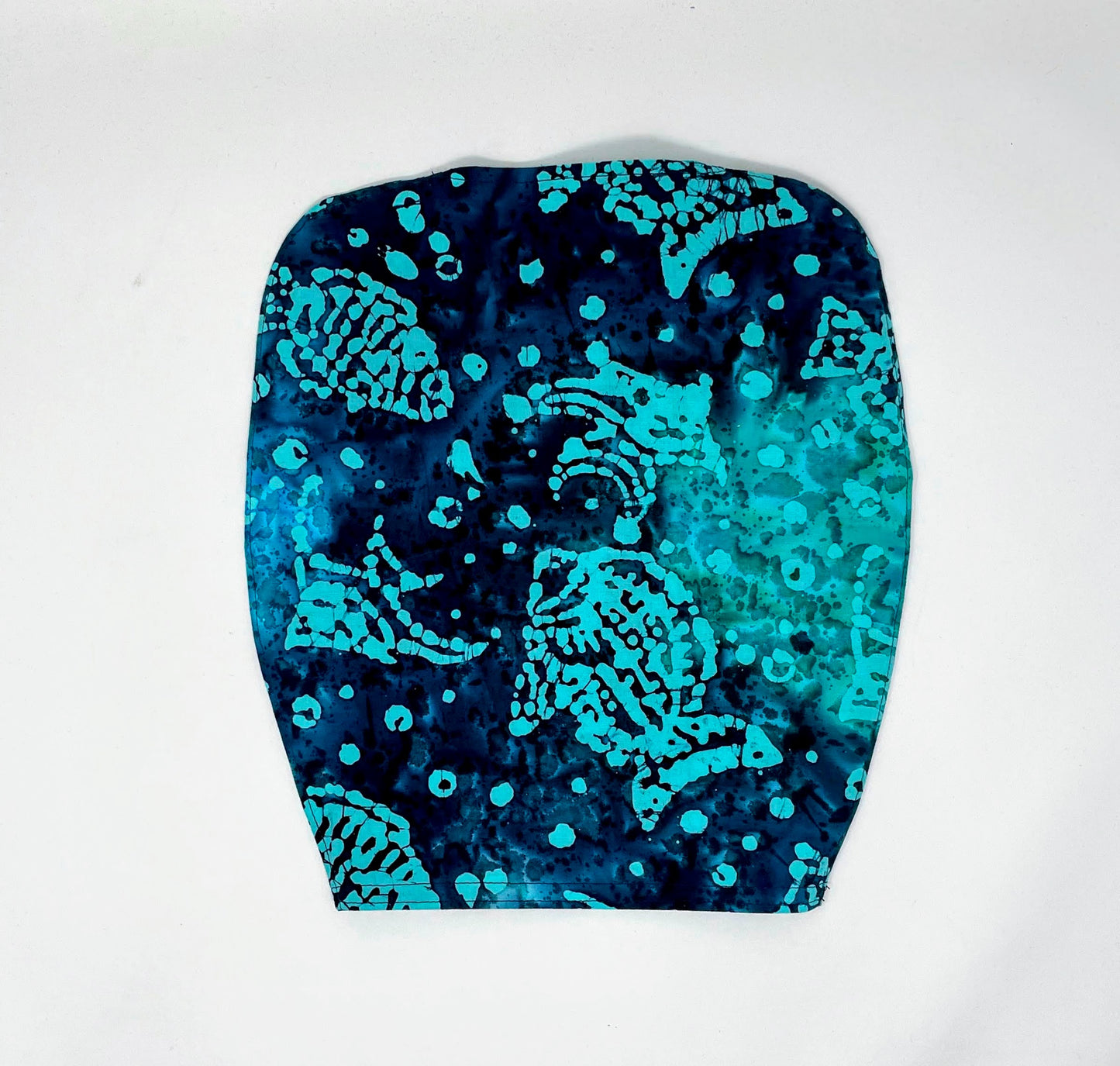 Sea Life Catheter Bag Cover: Tropical Batik Cotton, 2000ml