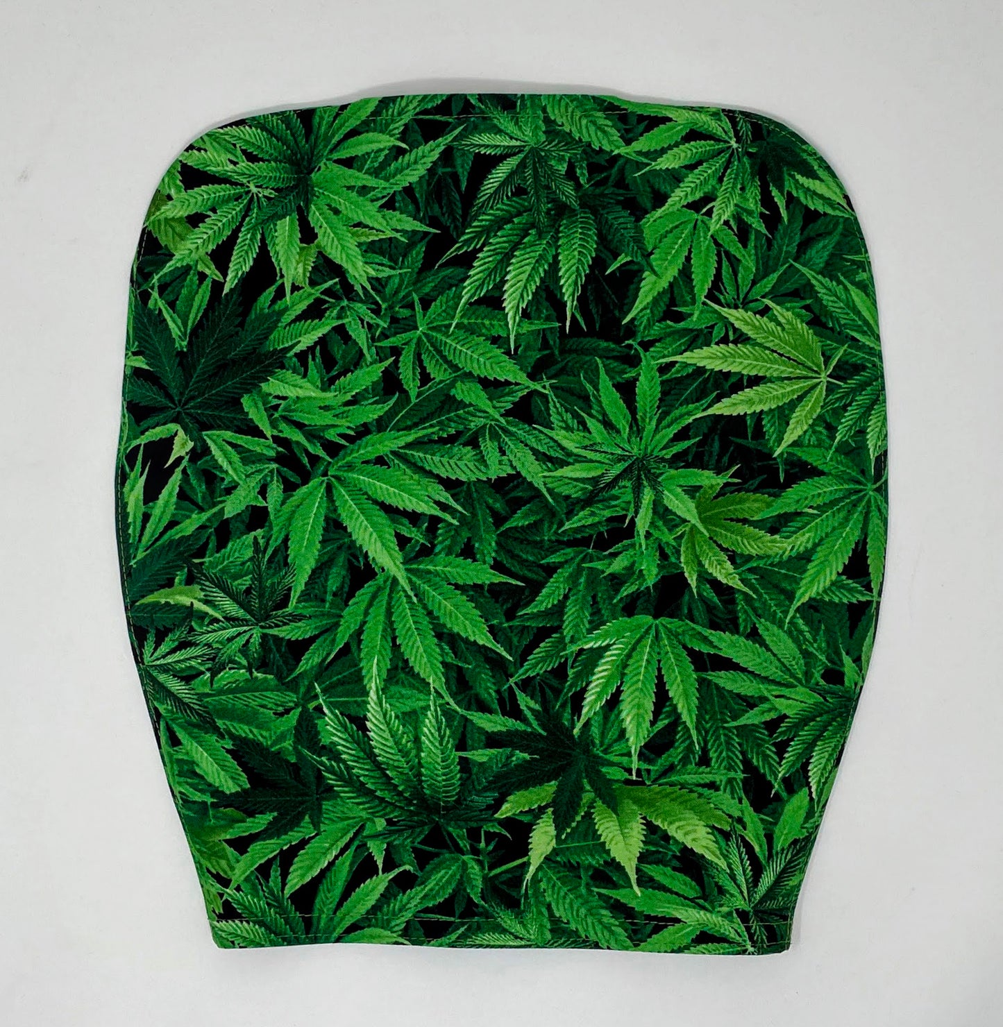 Marijuana leaf urine bag cover use with double hanger bag style Bard or Medline closed system drainage