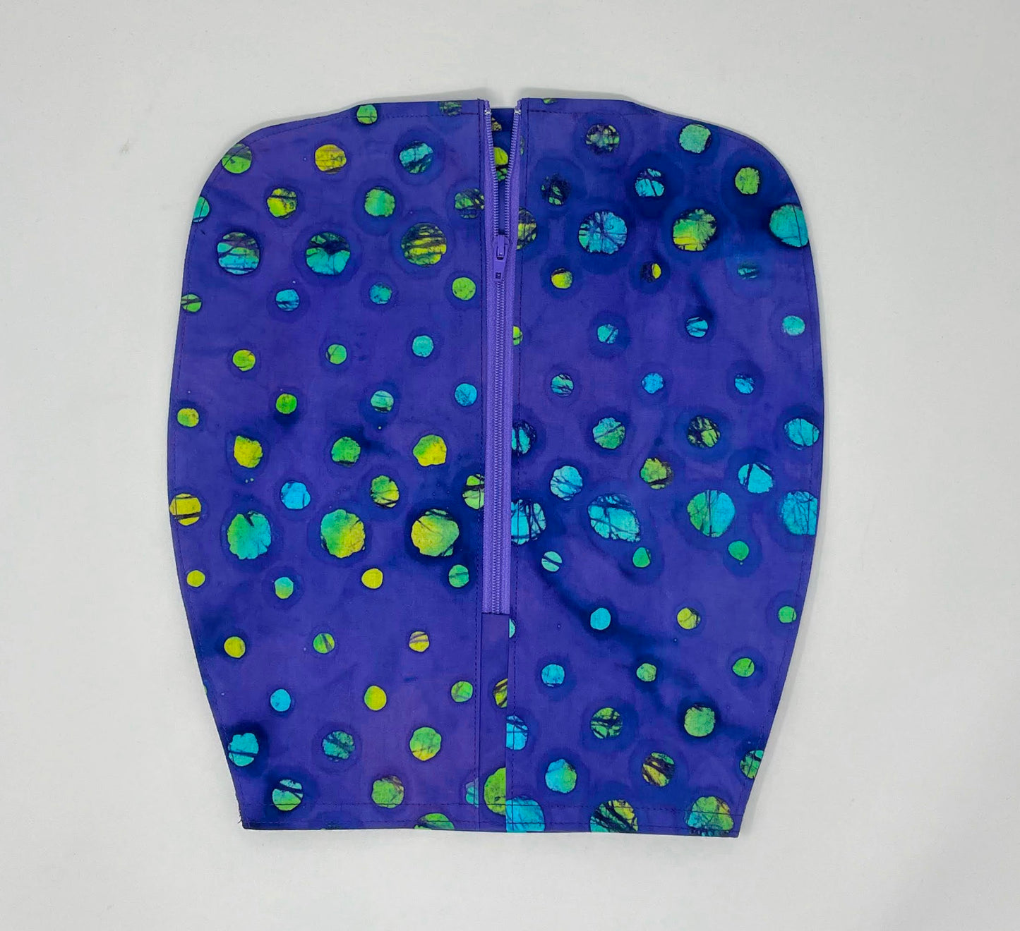 Catheter Bag Cover: Discreet Bedside Urine Drainage,Purple batik print