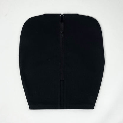 Basic Black Catheter Bag Cover: double hanger 2000ml