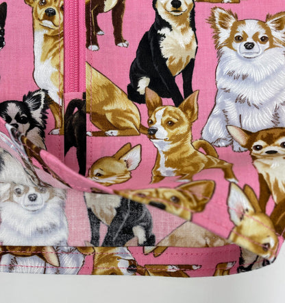 Chihuahua print catheter bag cover