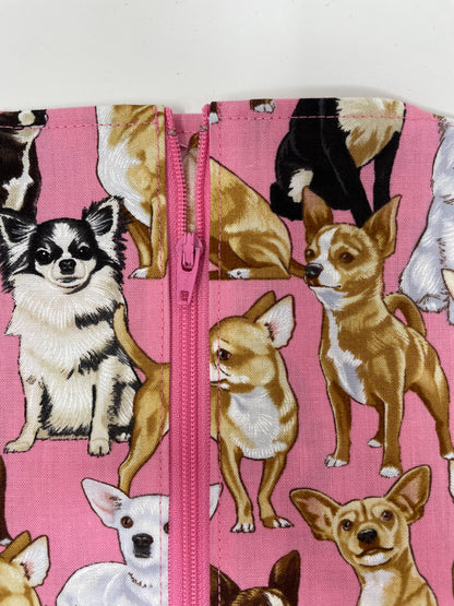 Chihuahua print catheter bag cover