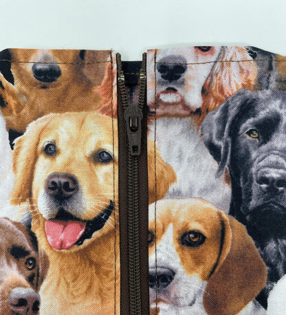 Cotton Dog Print Catheter bag cover