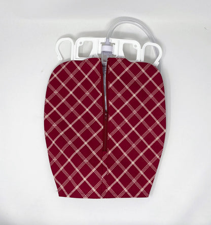 Catheter Bag cover for use with 2000 ml catheter bags. Fits one or two hanger styles, see to compare.