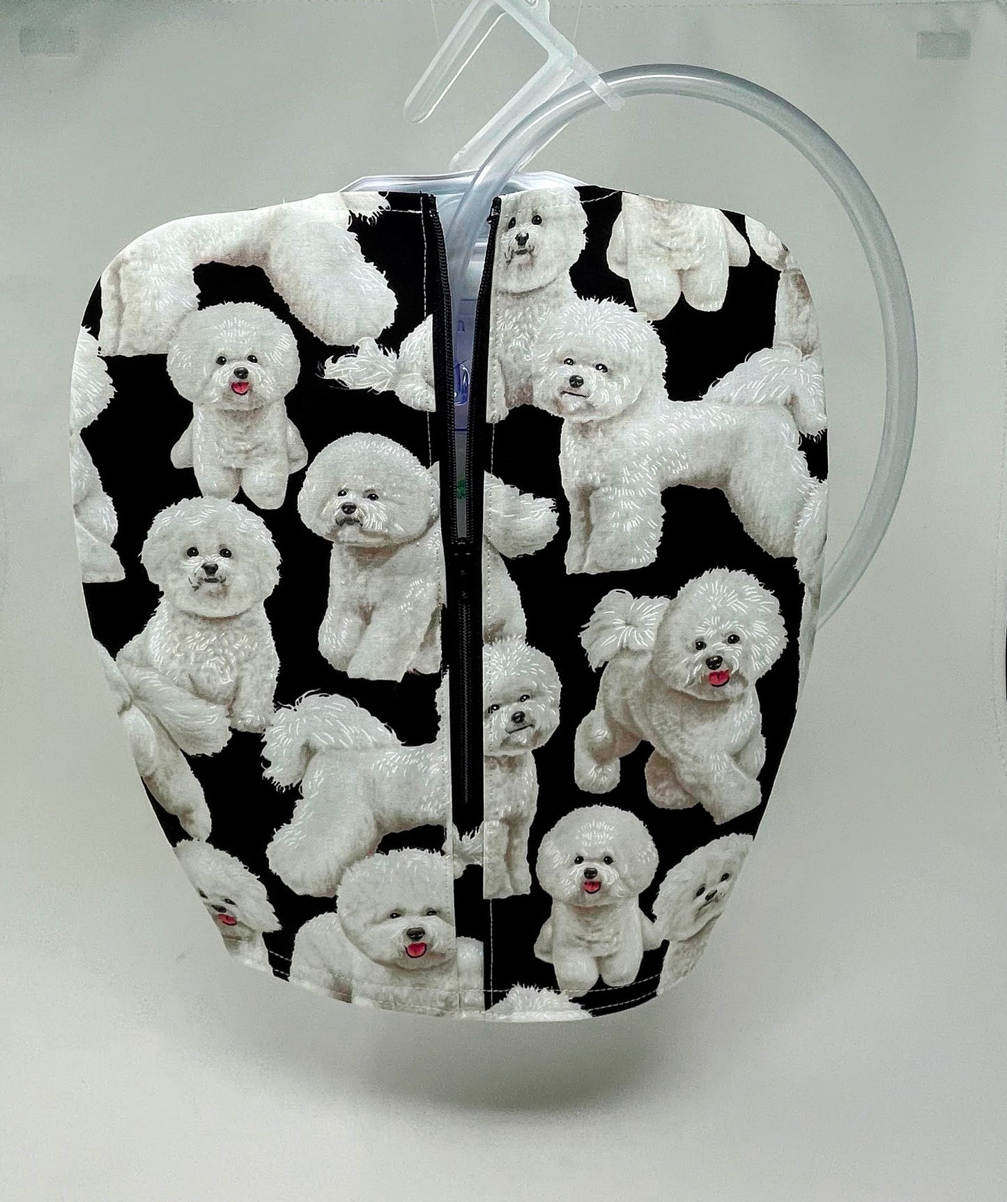 Bichon Frise Catheter Bag Cover: 2000ml Foley Drain Bag