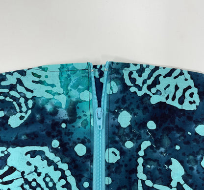 Sea Life Catheter Bag Cover: Tropical Batik Cotton, 2000ml