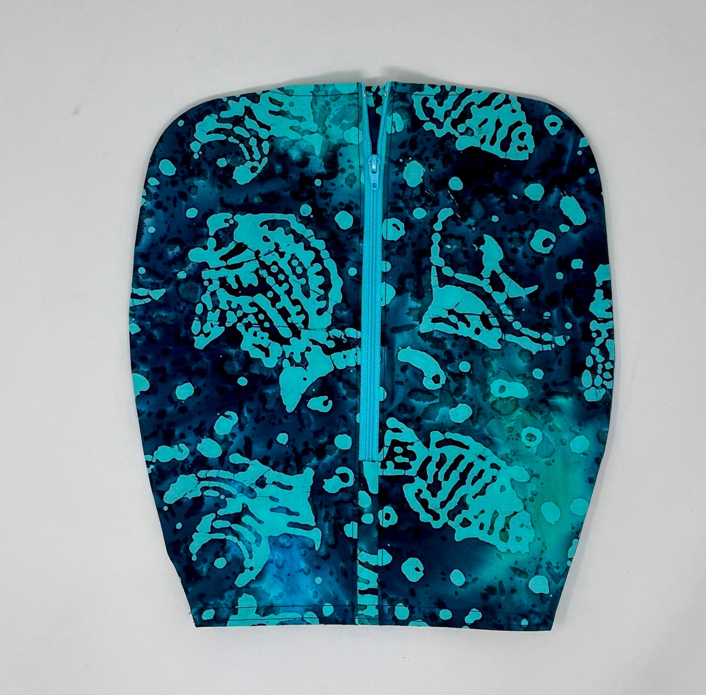 Sea Life Catheter Bag Cover: Tropical Batik Cotton, 2000ml