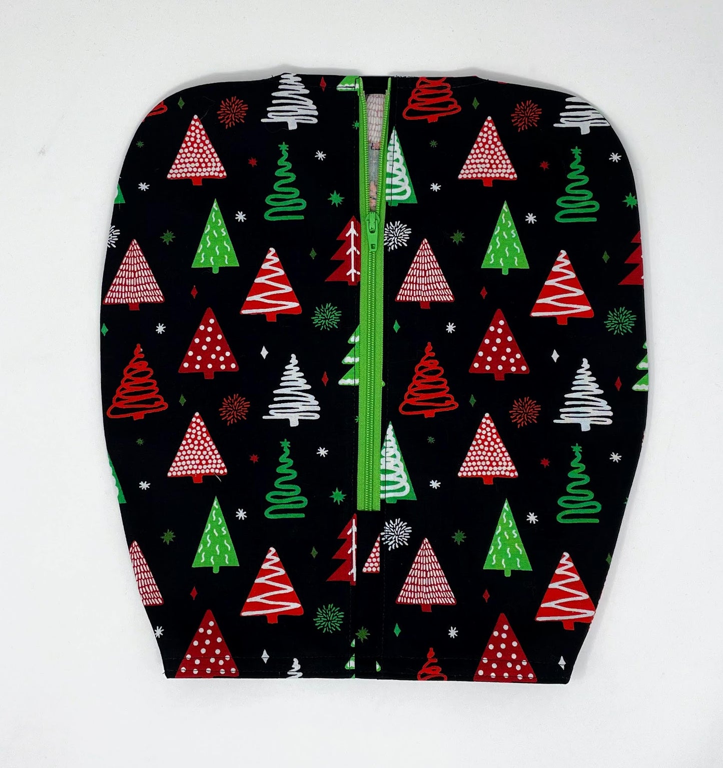 Christmas Tree Foley Catheter Bag Cover - 2000ml Zippered Privacy Pouch