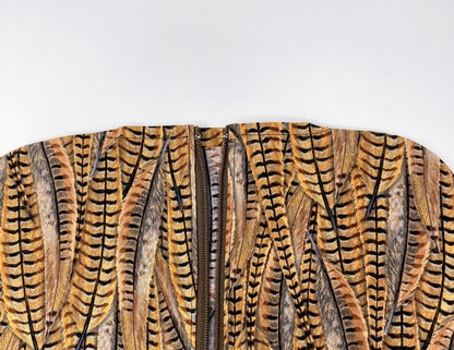 Pheasant Feather Urine Bag Cover: Discreet Zippered Catheter Accessory