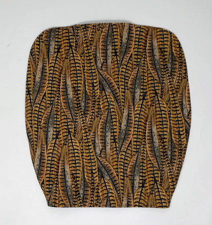 Pheasant Feather Urine Bag Cover: Discreet Zippered Catheter Accessory