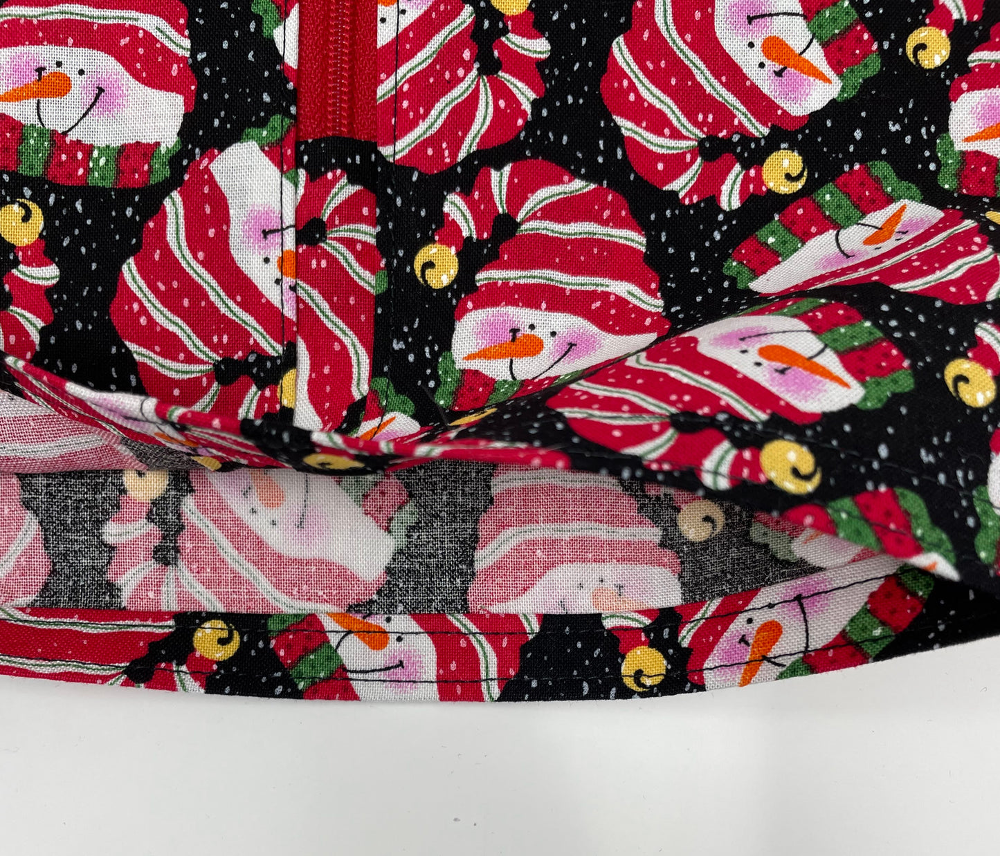 Festive Snowman Urine Bag Cover: 2000ml Catheter Bag, Discreet Design