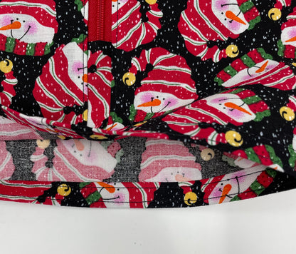 Festive Snowman Urine Bag Cover: 2000ml Catheter Bag, Discreet Design