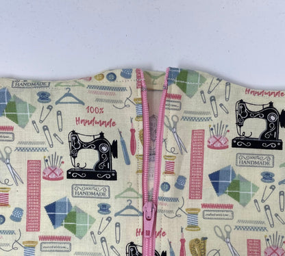 Crafts Themed Catheter Bag Cover with Zipper