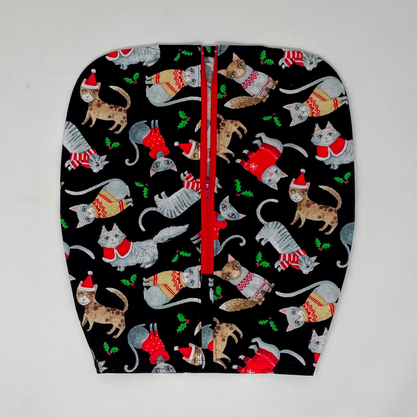 Holiday Cats Catheter Bag Cover with Tubing Cover