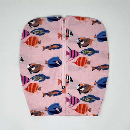 Tropical Fish Catheter Bag Cover: Zippered 2000ml Foley Bag