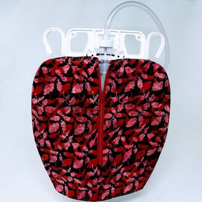 Cotton Urine Bag Cover: 2000ml Zippered Foley Bag Protector
