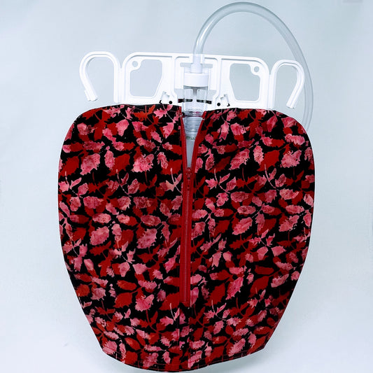 Cotton Urine Bag Cover: 2000ml Zippered Foley Bag Protector