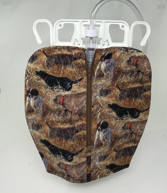 Hunting Dog Urine Bag Cover: Double Hanger Style