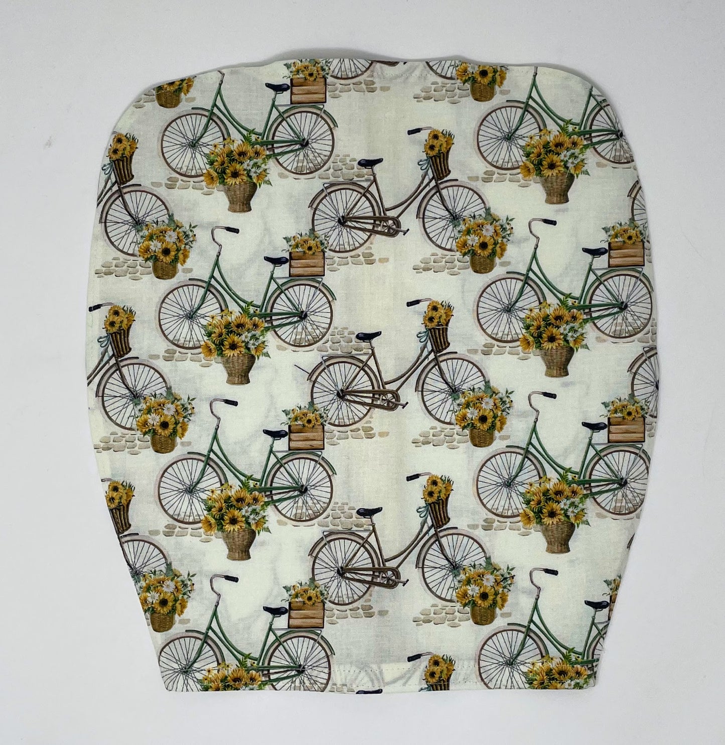 Vintage Bicycle Print Urine Bag Cover:with Zipper Closure