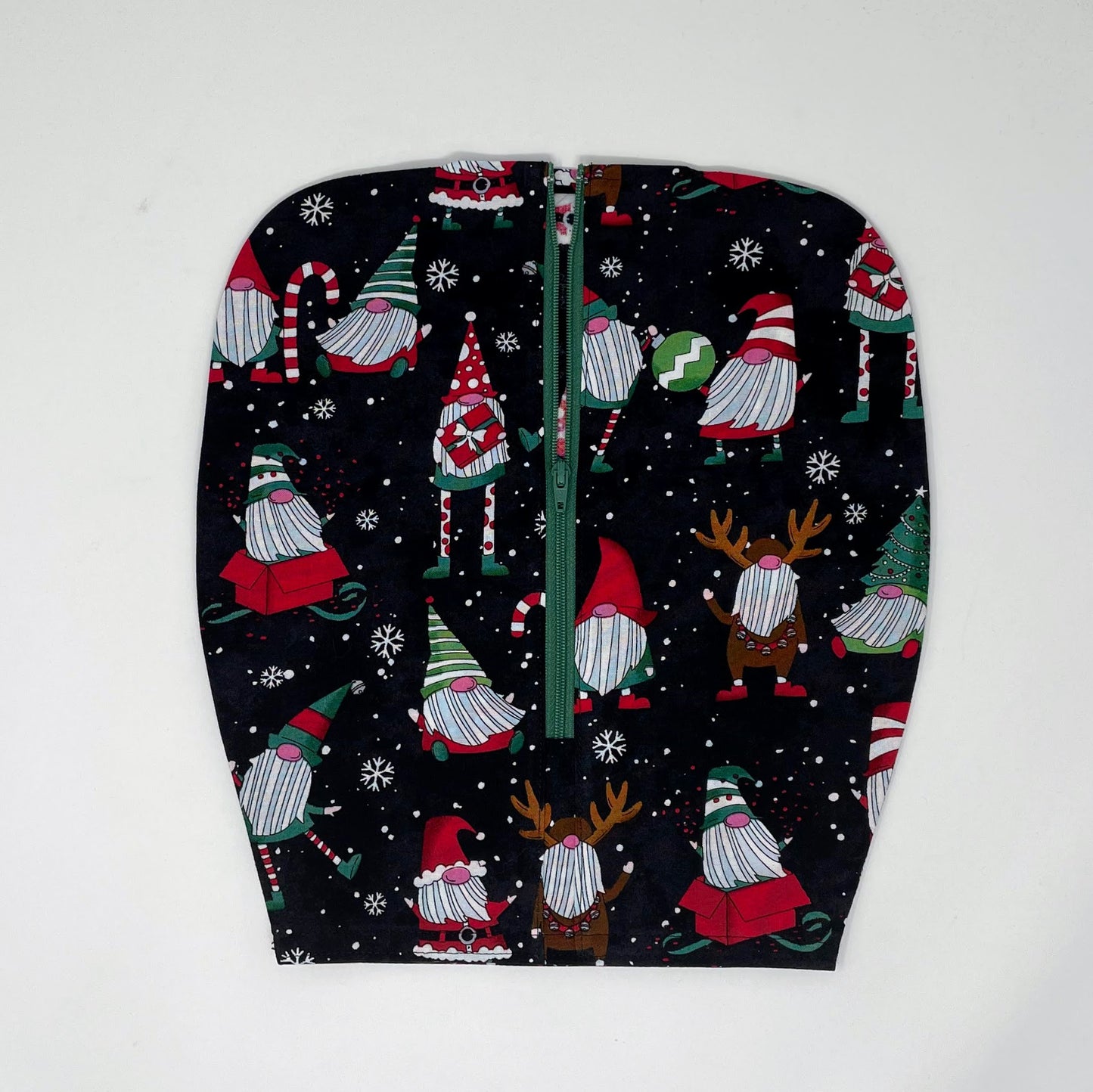 Gnome Holiday Foley Catheter Bag Cover - 2000ml Zippered Privacy Pouch