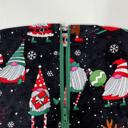 Gnome Holiday Foley Catheter Bag Cover - 2000ml Zippered Privacy Pouch