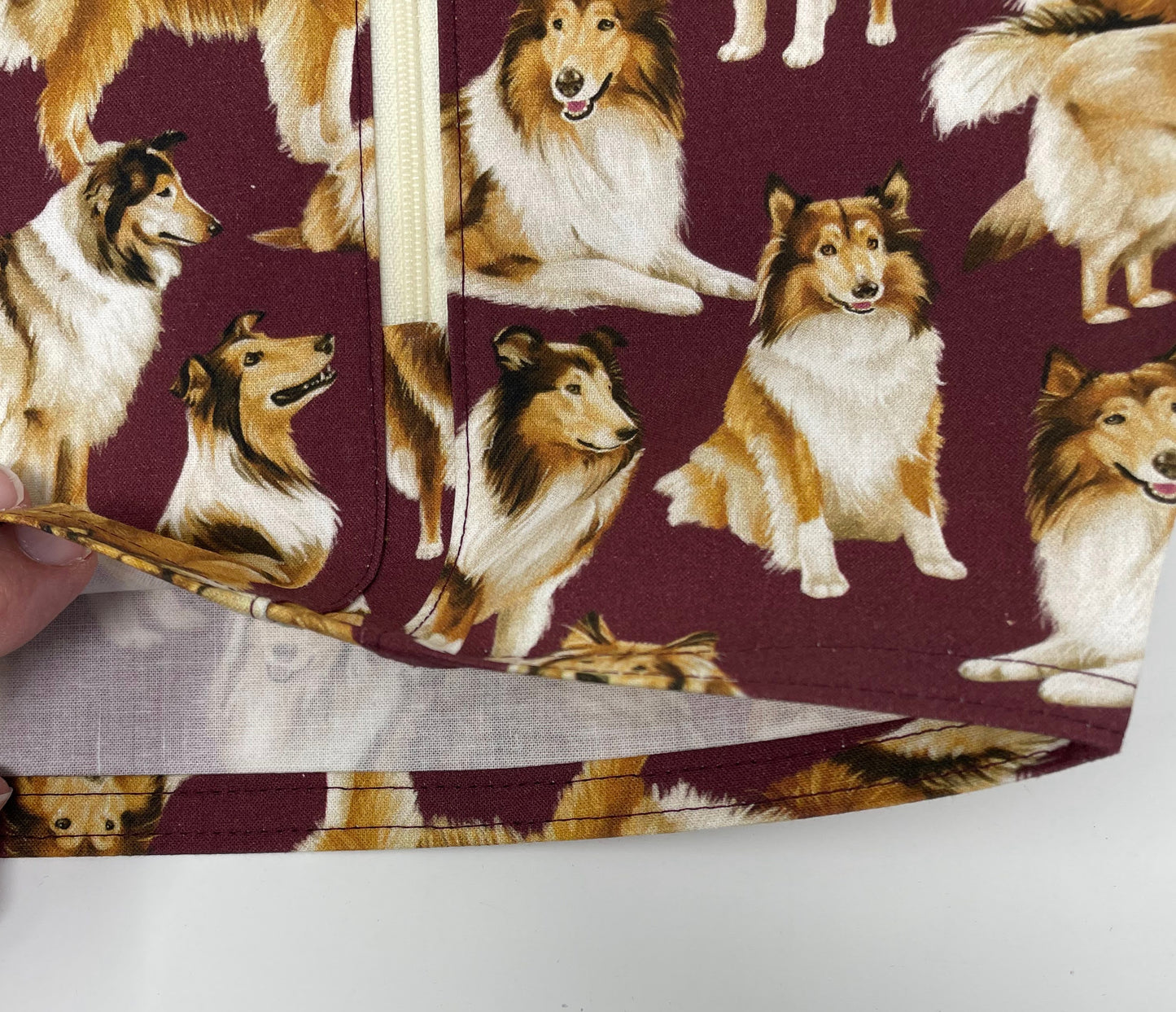 Collie Dog Catheter Bag Cover: Discreet Foley Bag with Zipper