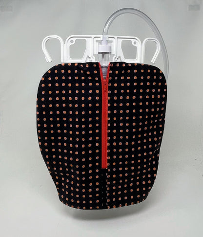 Dots Catheter Bag Cover: Discreet 2000ml Urine Collection System