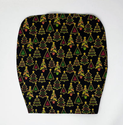 Christmas Tree Catheter Bag Cover: Metallic Gold Detail, Easy Zip