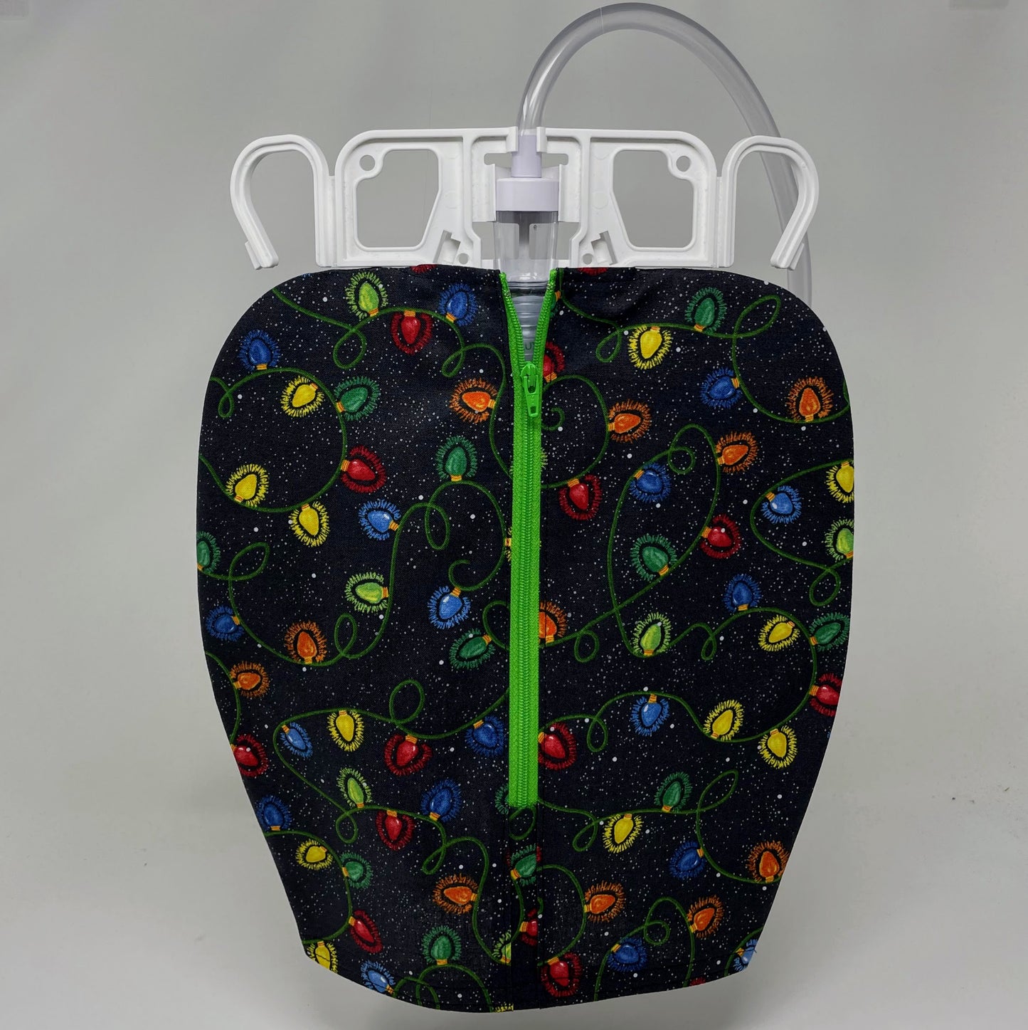 Christmas Lights Catheter Bag Cover: 2000ml Urine Collection System