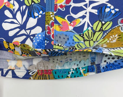 Blue Floral Catheter Bag Cover: 2000ml Urine Collection System