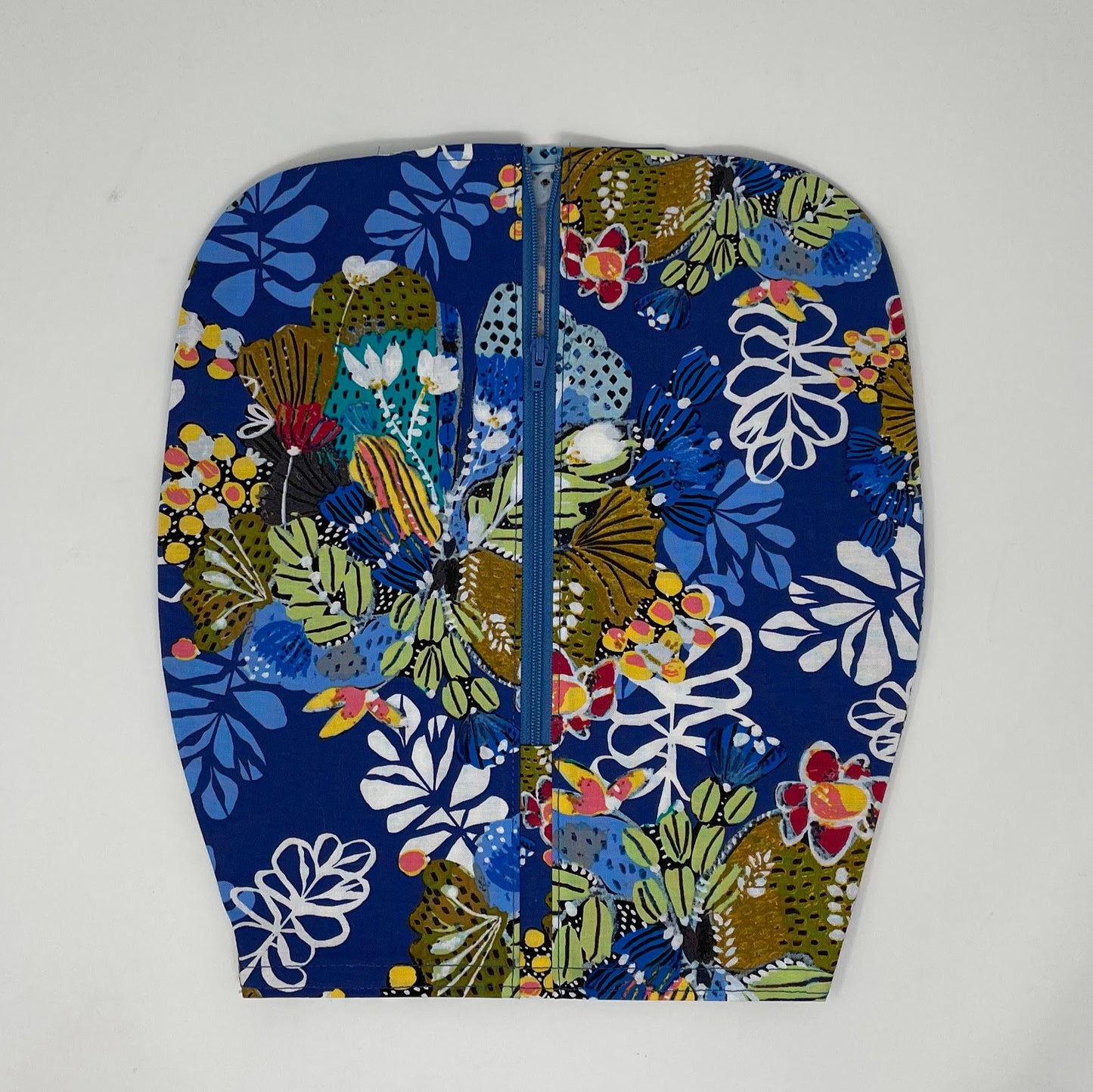 Blue Floral Catheter Bag Cover: 2000ml Urine Collection System