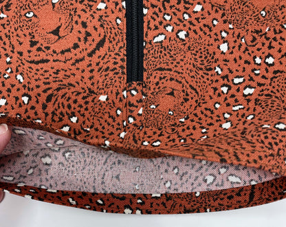 Cheetah print catheter bag cover for 2000ml double hanger closed system drain bag