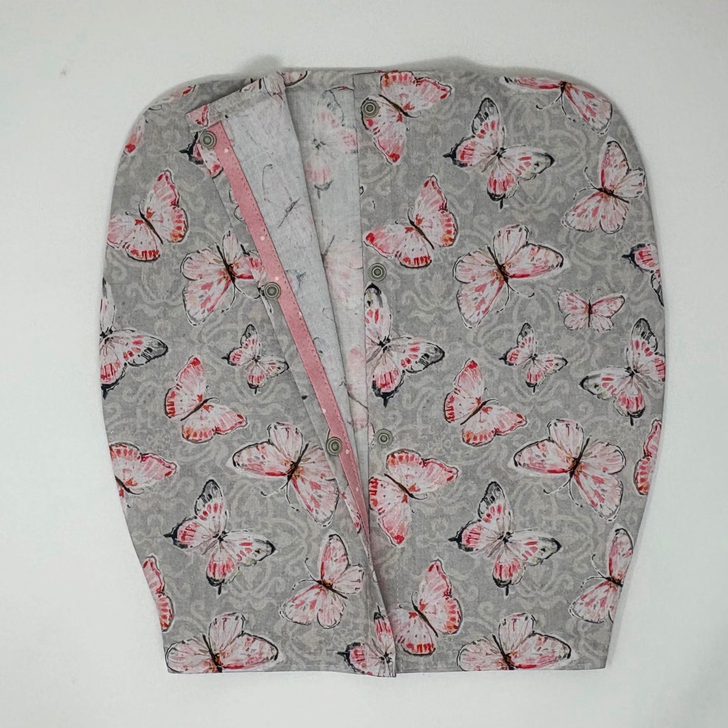 NEW Style Urine drain bag jacket, open front, snap closure. Fits double hanger Bard and Medline 2000ml catheter bags