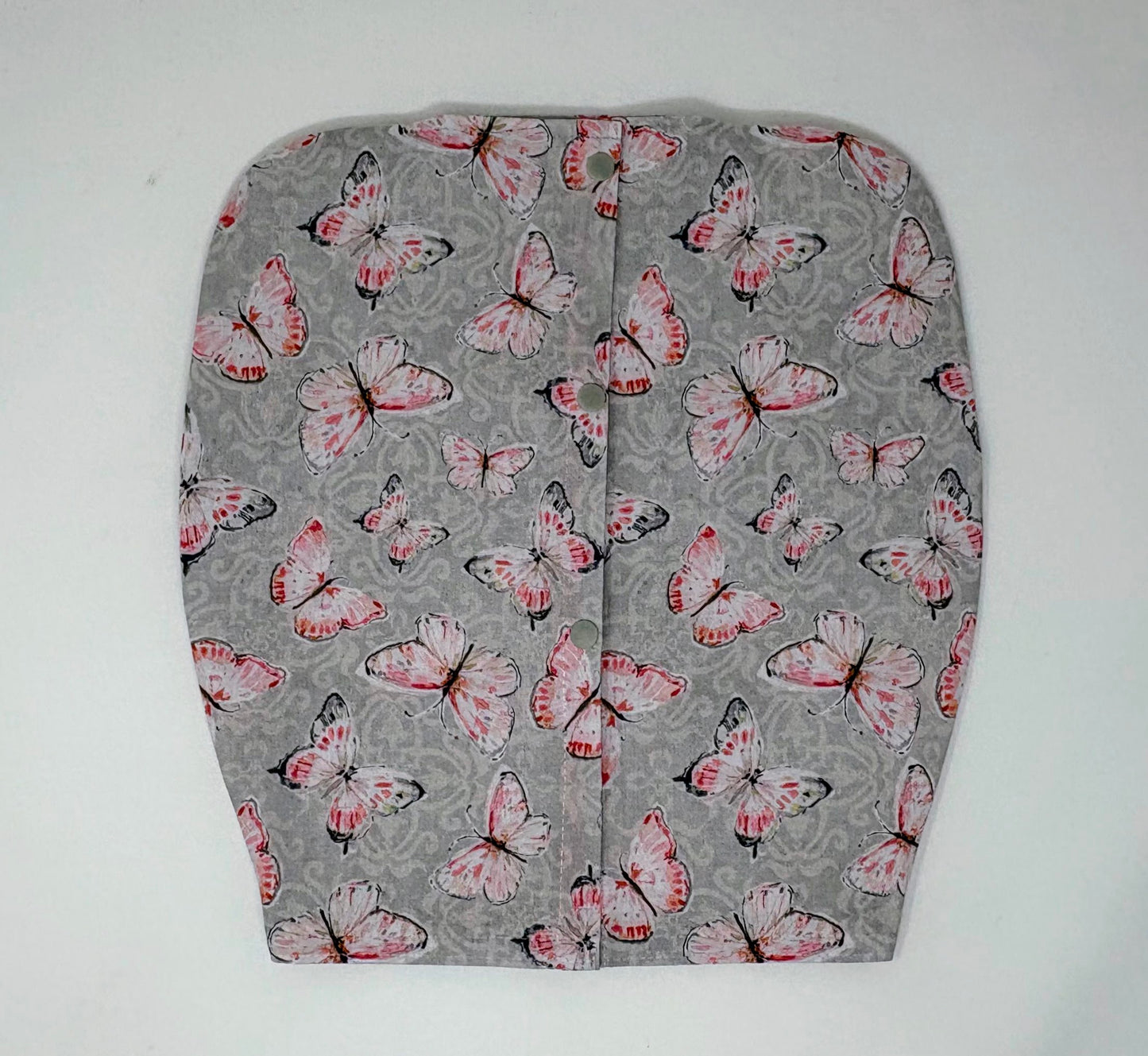 NEW Style Urine drain bag jacket, open front, snap closure. Fits double hanger Bard and Medline 2000ml catheter bags