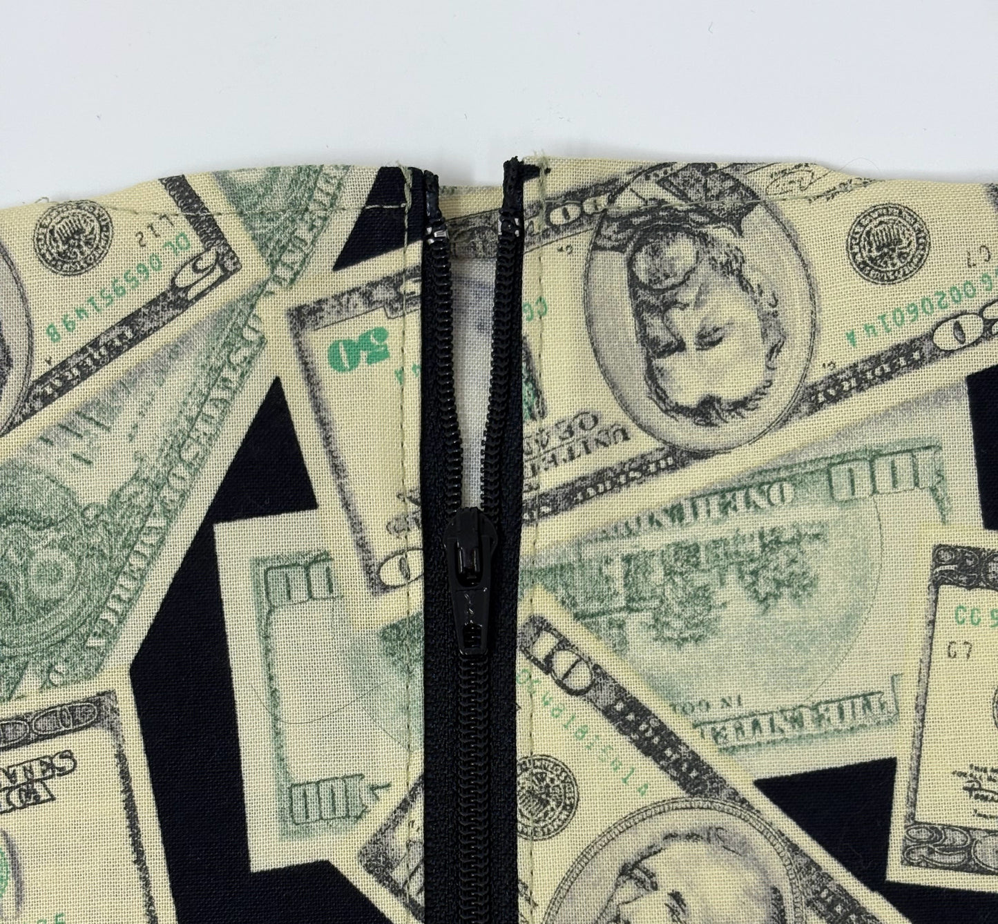 US Currency Catheter Bag Cover:2000ml, Zippered Front