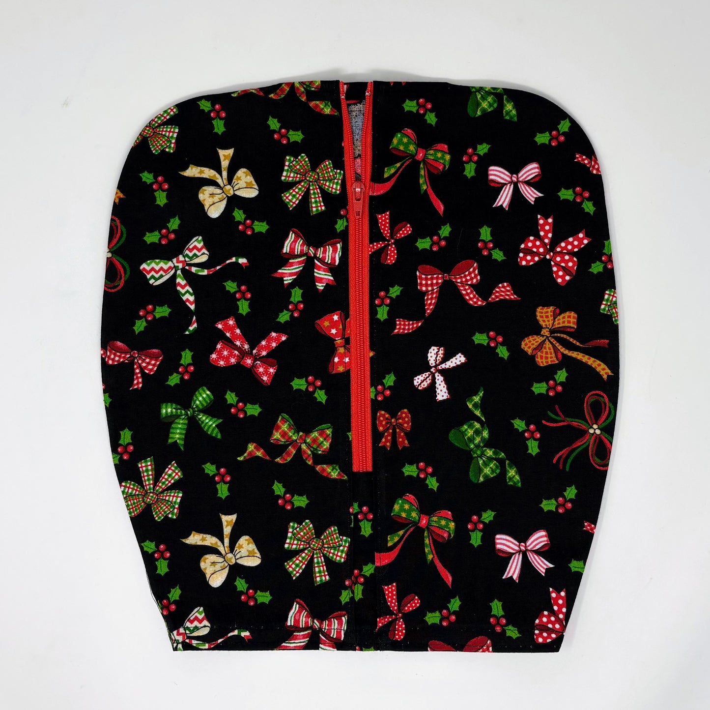 Festive Holiday Bows Catheter Bag Cover:Double Hanger Style