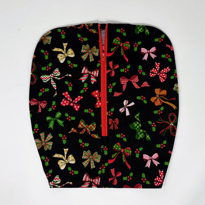 Festive Holiday Bows Catheter Bag Cover:Double Hanger Style