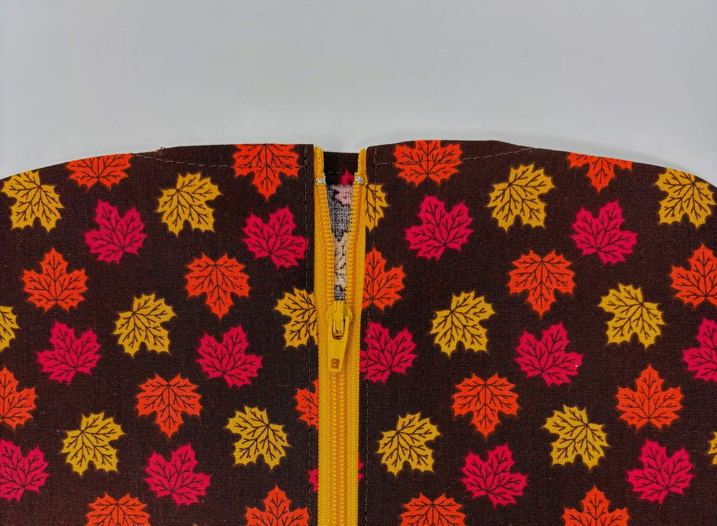 Autumn Leaves Catheter Bag Cover and Tubing Cover:Double Hanger