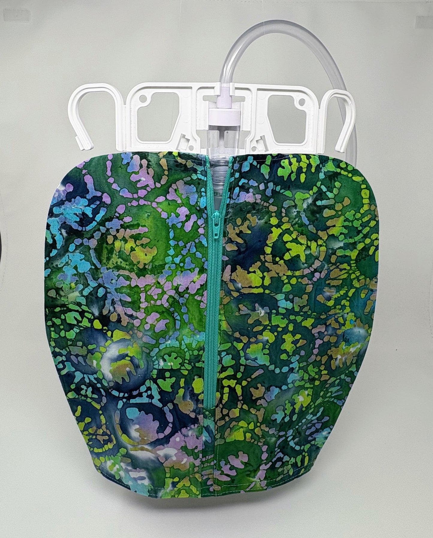 Blue Green Catheter Bag Cover: Bedside Night Bag