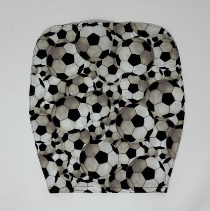 Soccer Catheter Bag Cover: Open Weighted Hem