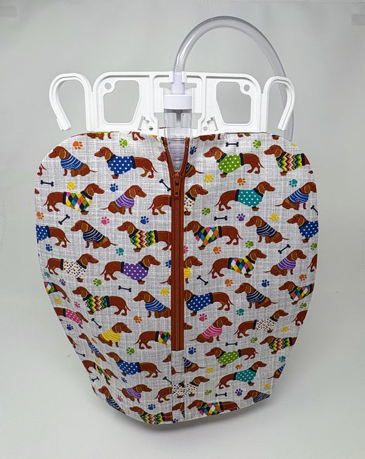 Dachshund Dogs Catheter Bag Cover:Bladder Incontinence Modesty