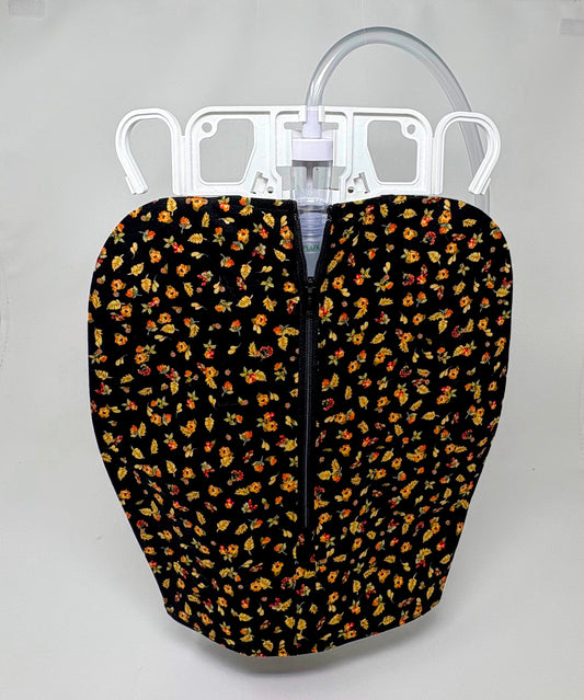 Autumn Catheter Bag Cover: Mini Print Double Hanger