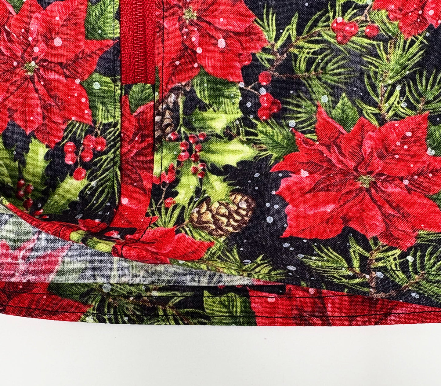 Poinsettia Catheter Bag Cover: 2000ml Double Hanger