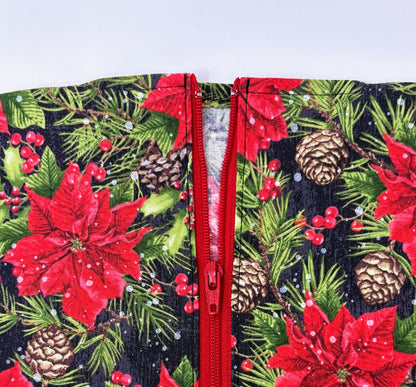 Poinsettia Catheter Bag Cover: 2000ml Double Hanger