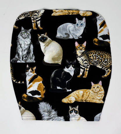 Adorable Cats Catheter Bag Cover:Zip Front Closure