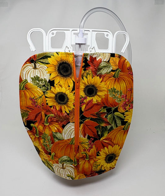 Pumpkin Catheter Bag Cover: Double hanger style