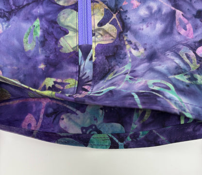 Purple Floral Catheter Bag Cover:2000ml double hanger