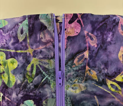 Purple Floral Catheter Bag Cover:2000ml double hanger