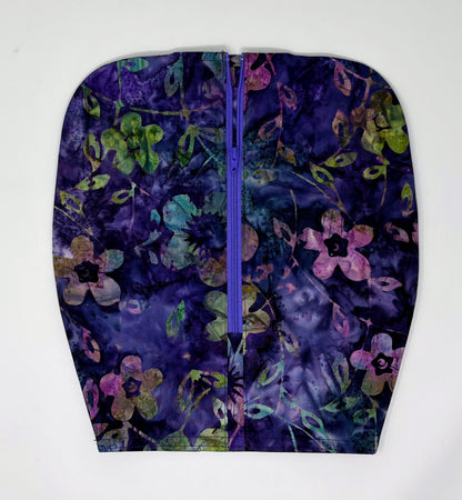 Purple Floral Catheter Bag Cover:2000ml double hanger